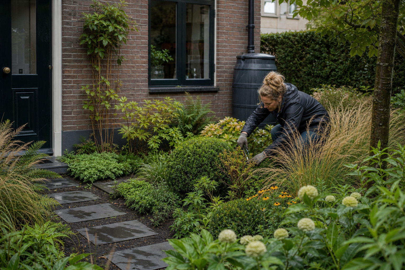 Digitale werkplek met notities over data en privacy